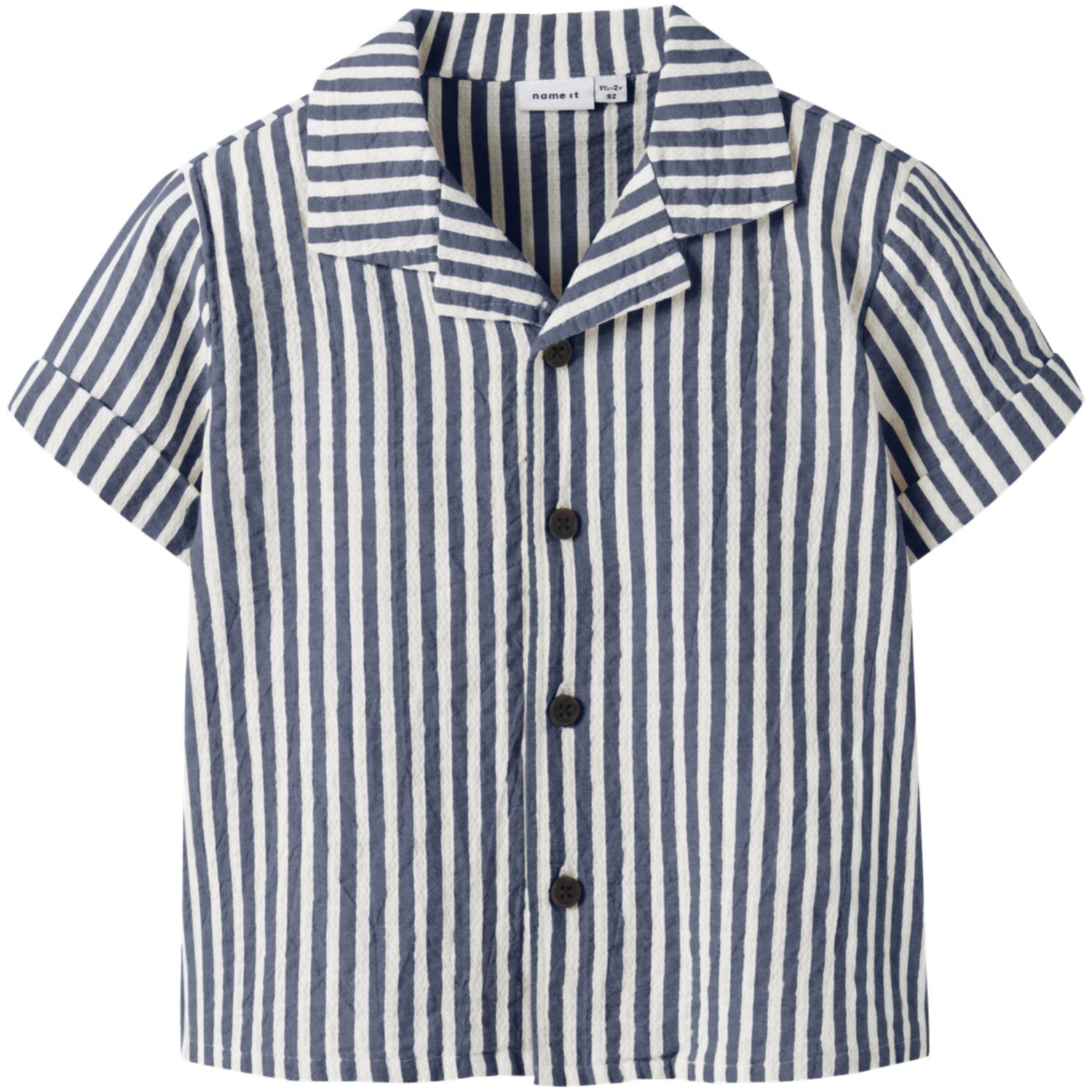 Name It Vintage Indigo Cloud Dancer Nmmfedenis Ss Skjorte