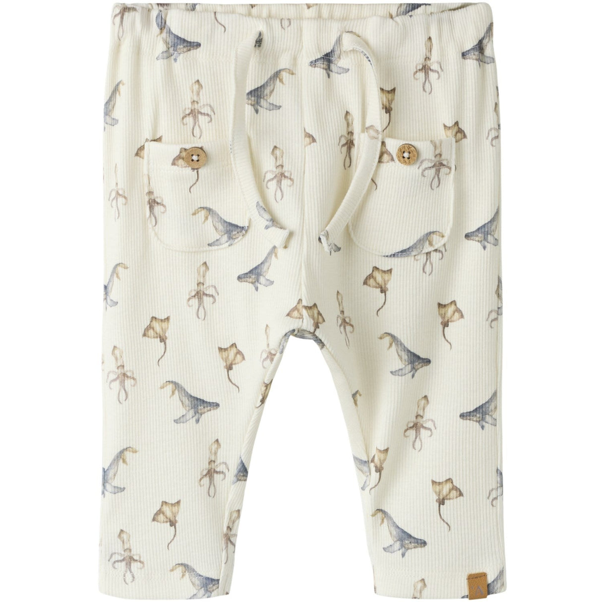 Lil'Atelier Coconut Milk Sea Animals Nbmlavo Eki Loose Bukser Lil