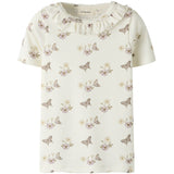 Lil'Atelier Coconut Milk Flower Nmflayo Sia Ss Slim Top Lil