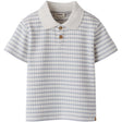 Lil'Atelier Coconut Milk Dusty Blue Nmmhaldur Ss Loose Polo Lil