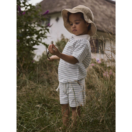 Lil'Atelier Coconut Milk Dusty Blue Nmmhaldur Loose Shorts Lil