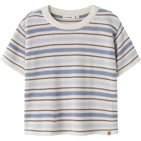 Lil'Atelier Coconut Milk Dusty Blue Nmmhito Ss Loose Strik Lil