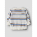 Lil'Atelier Coconut Milk Dusty Blue Nbmhito Ls Strik Card Lil