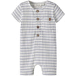 Lil'Atelier Coconut Milk Dusty Blue Nbmhaldur Ss Loose Kort Dragt Lil
