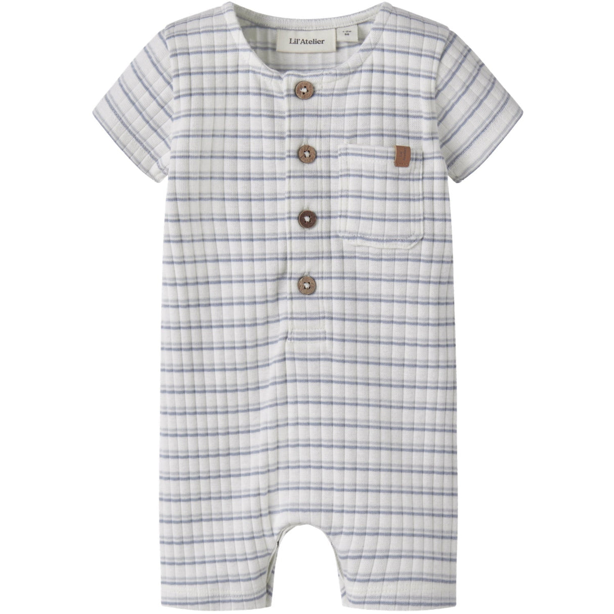 Lil'Atelier Coconut Milk Dusty Blue Nbmhaldur Ss Loose Kort Dragt Lil
