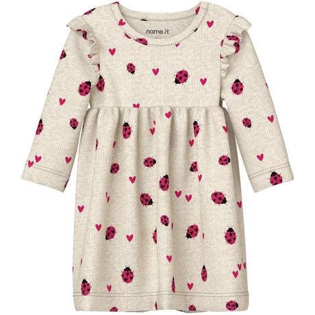 Name It Peyote Melange Nbfhaline Ls Kjole