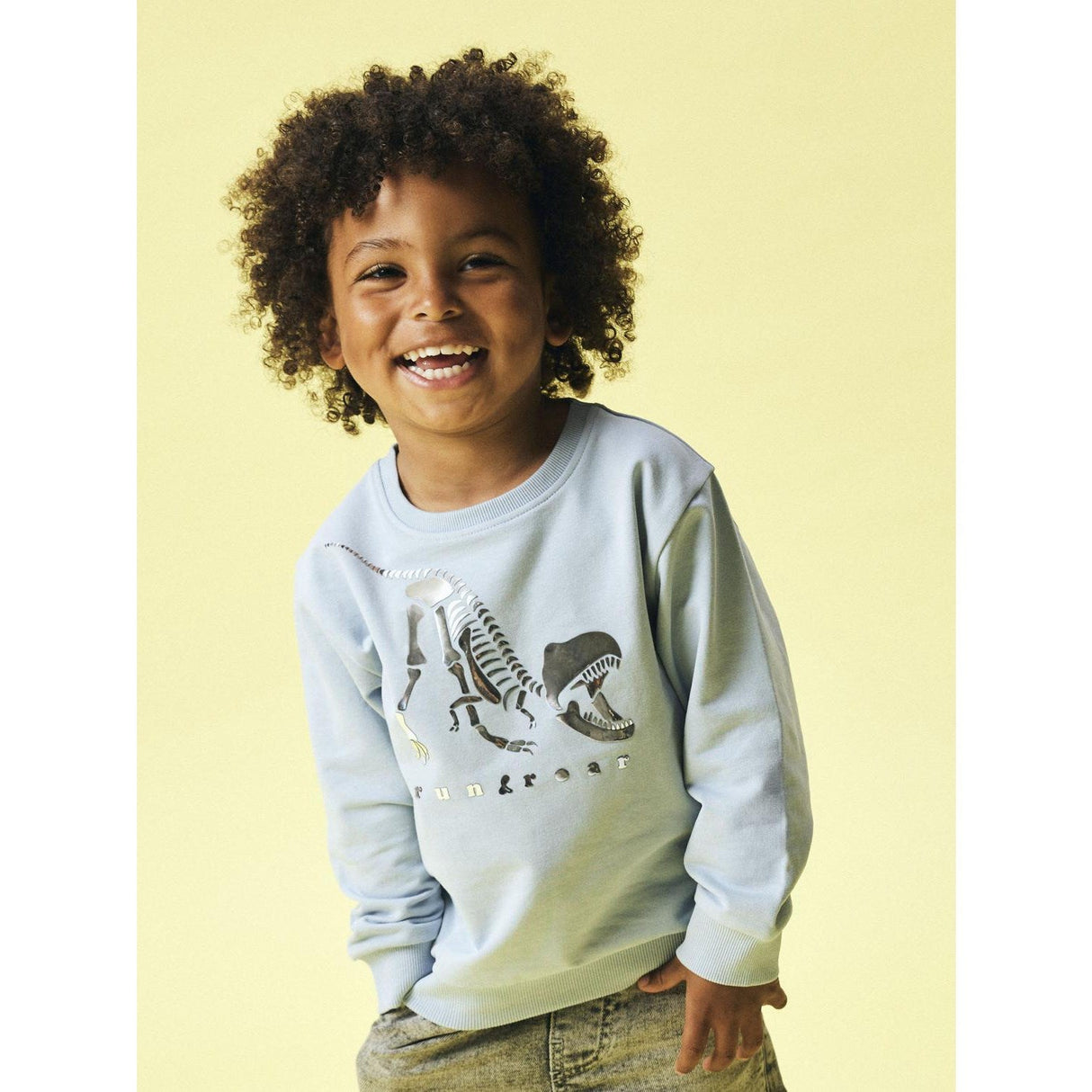 Name It Blue Fog Nmmfinn Ls Nreg Sweat Unb Box
