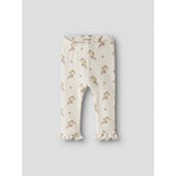 Lil'Atelier Coconut Milk Flower Nbfgayo Ska Slim Leggings Lil