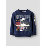 Name It Navy Blazer Nmmosmus Batman Nreg Sweat Bru Wab