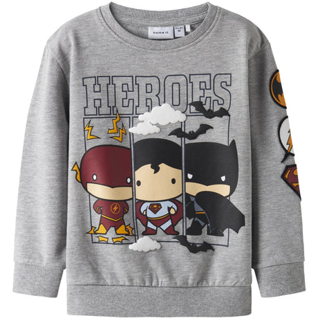 Name It Grey Melange Nmmosmus Batman Nreg Sweat Bru Wab