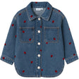 Name It Medium Blue Denim Lady Bug Nmfnina Emb Denim Jakke 3285-Za D