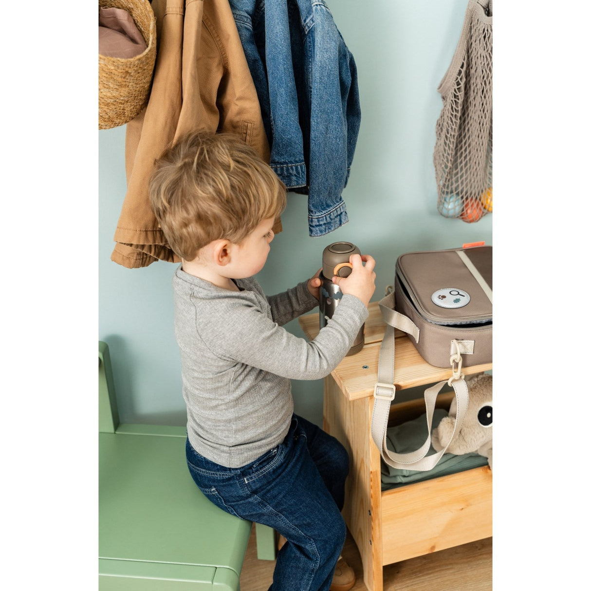 DonebyDeer Sand Tiny Trails Insulated Sugerør Flaske