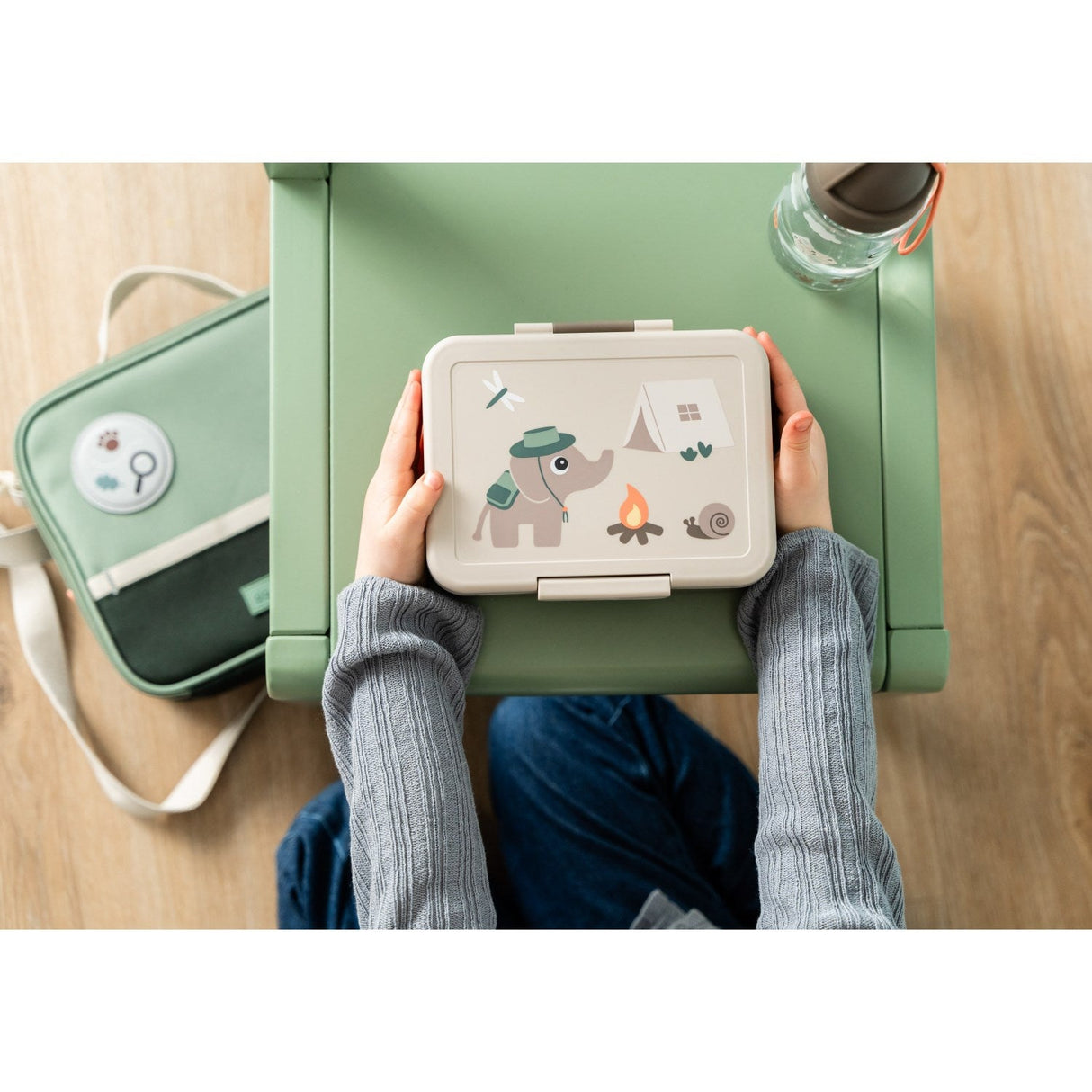 DonebyDeer Sand Tiny Trails Madkasse Med Opdeler