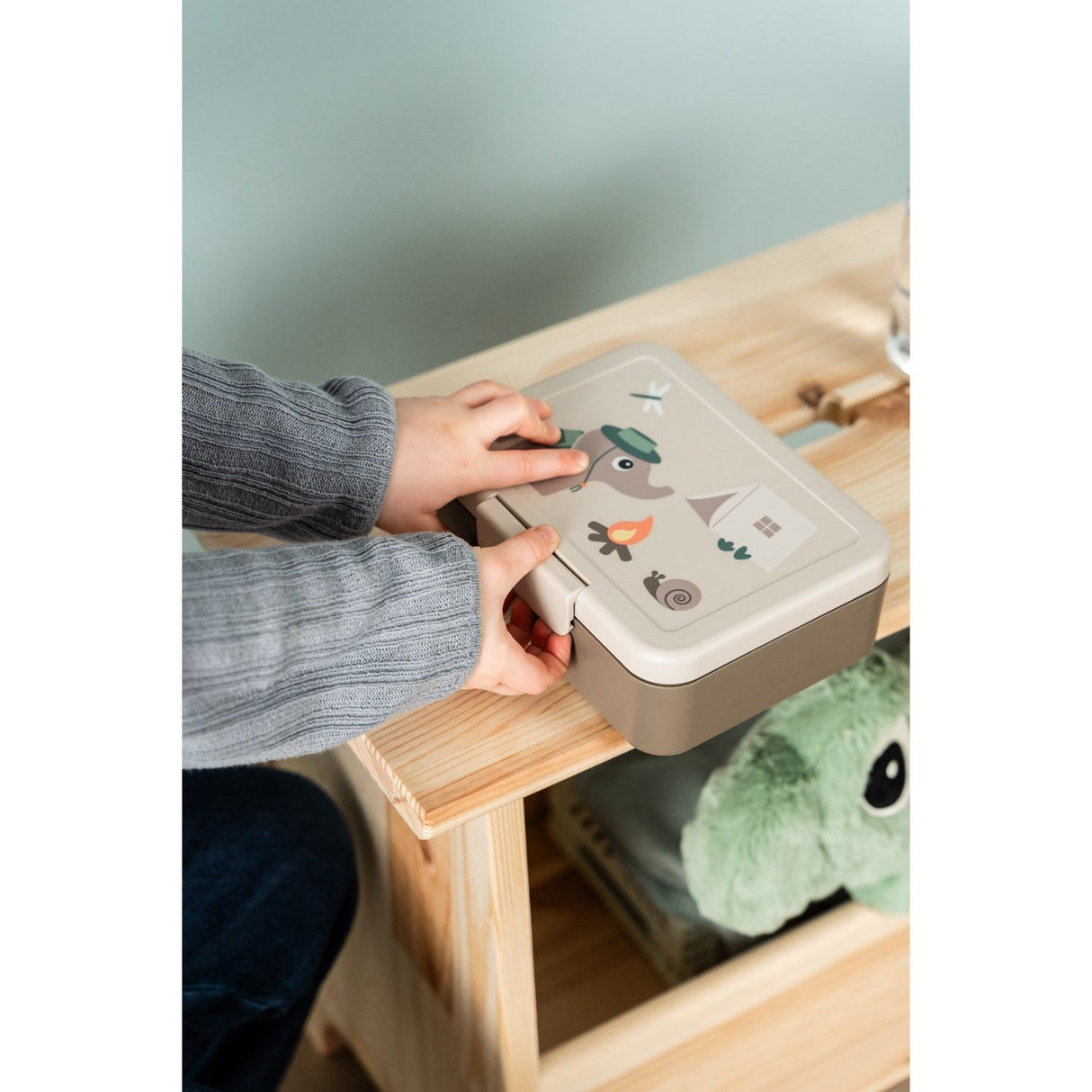DonebyDeer Sand Tiny Trails Madkasse Med Opdeler