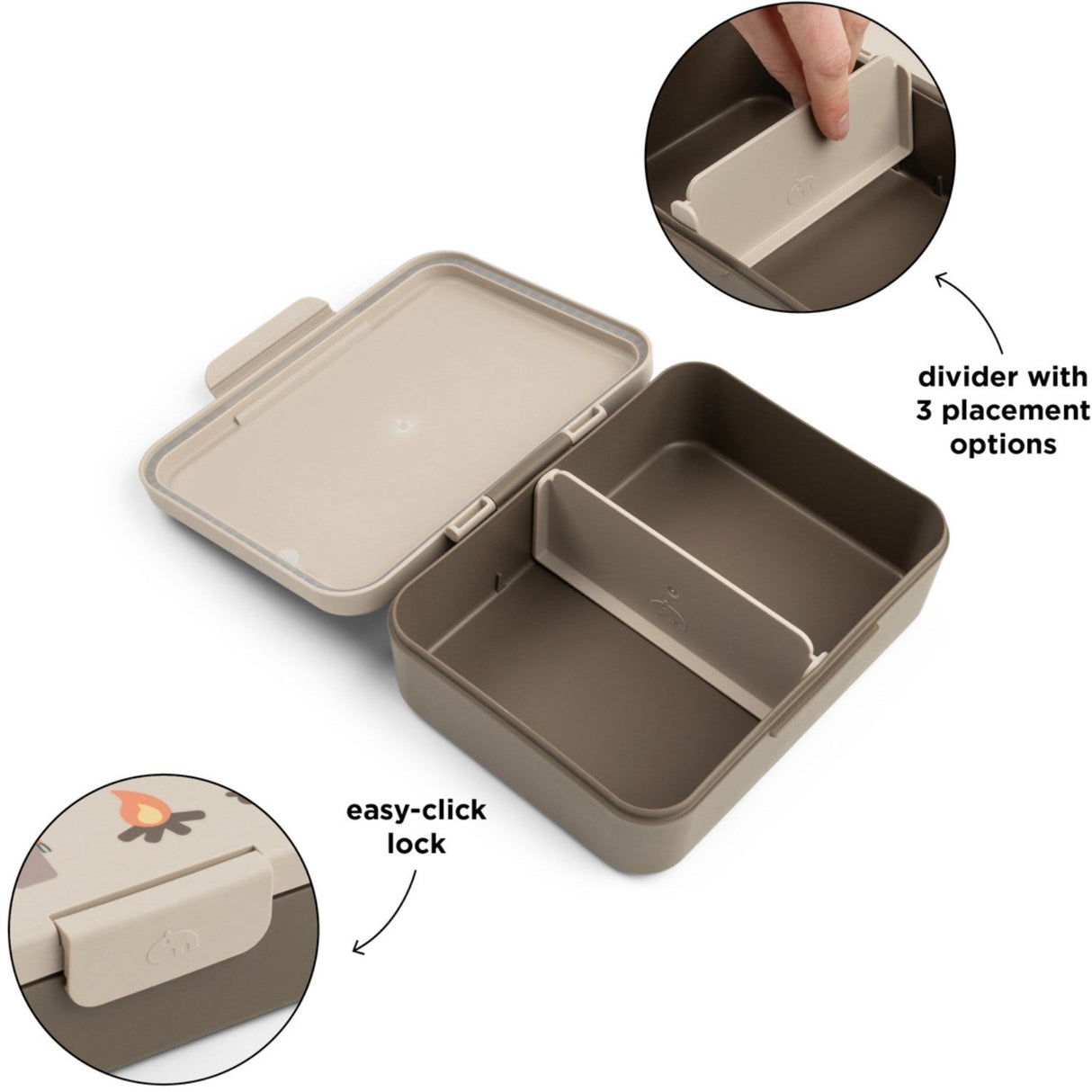 DonebyDeer Sand Tiny Trails Madkasse Med Opdeler