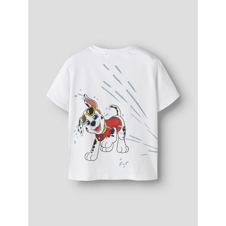 Name It Bright White Nmmmacas Paw Ss Nreg Top Cplg