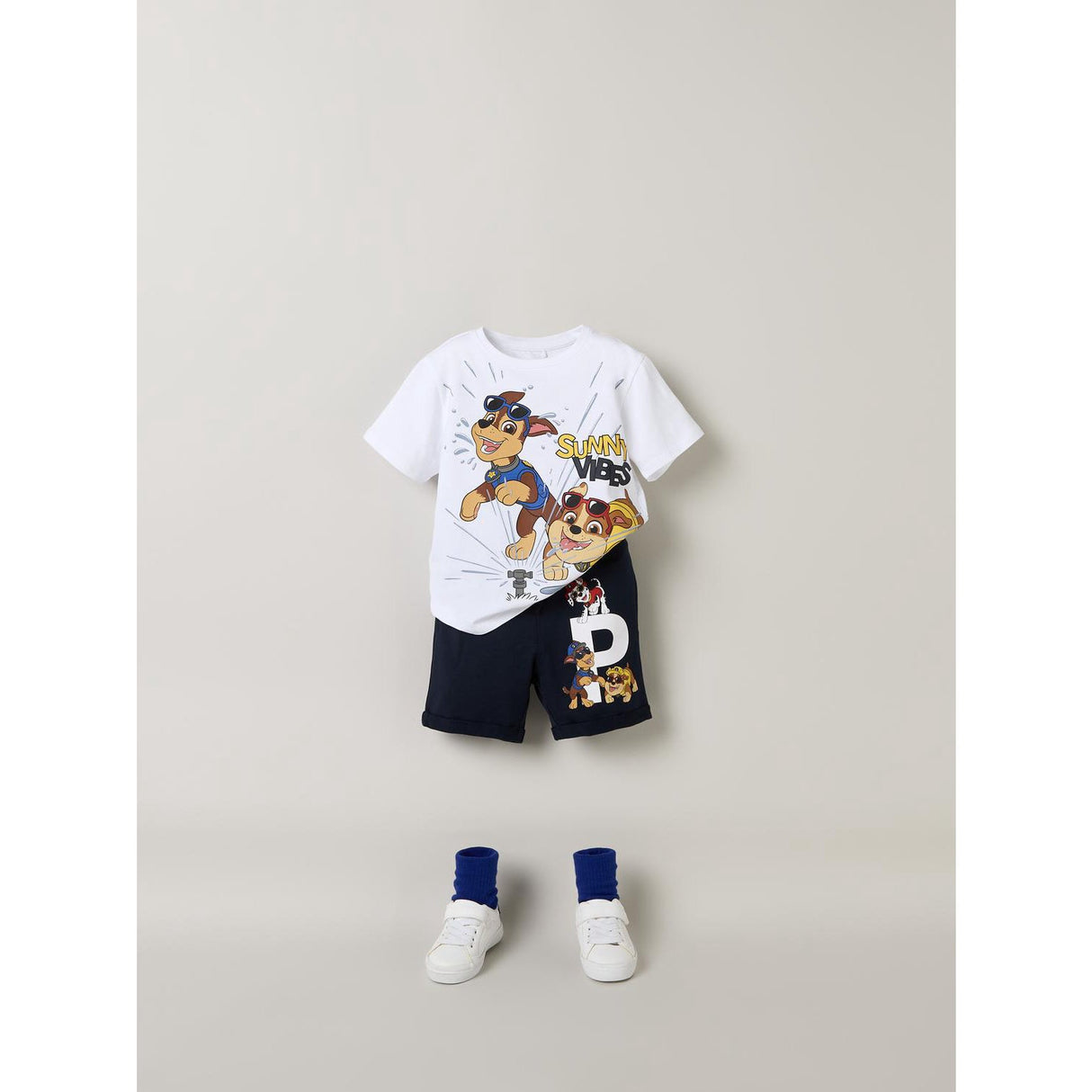 Name It Bright White Nmmmacas Paw Ss Nreg Top Cplg