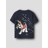 Name It Navy Blazer Nmmmacas Paw Ss Nreg Top Cplg