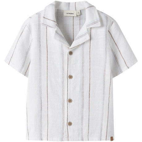 Lil'Atelier Coconut Milk Nmmjeran Ss Loose Skjorte Lil