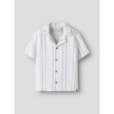 Lil'Atelier Coconut Milk Nmmjeran Ss Loose Skjorte Lil