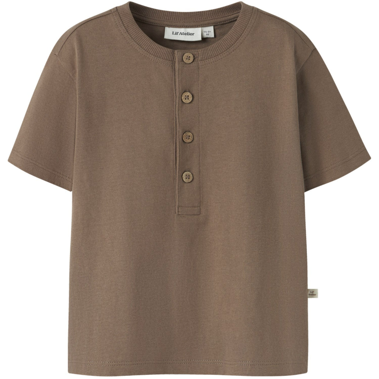 Lil'Atelier Coca Mocha Nmmdolan Len Ss Loose Top Lil