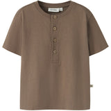 Lil'Atelier Coca Mocha Nmmdolan Len Ss Loose Top Lil