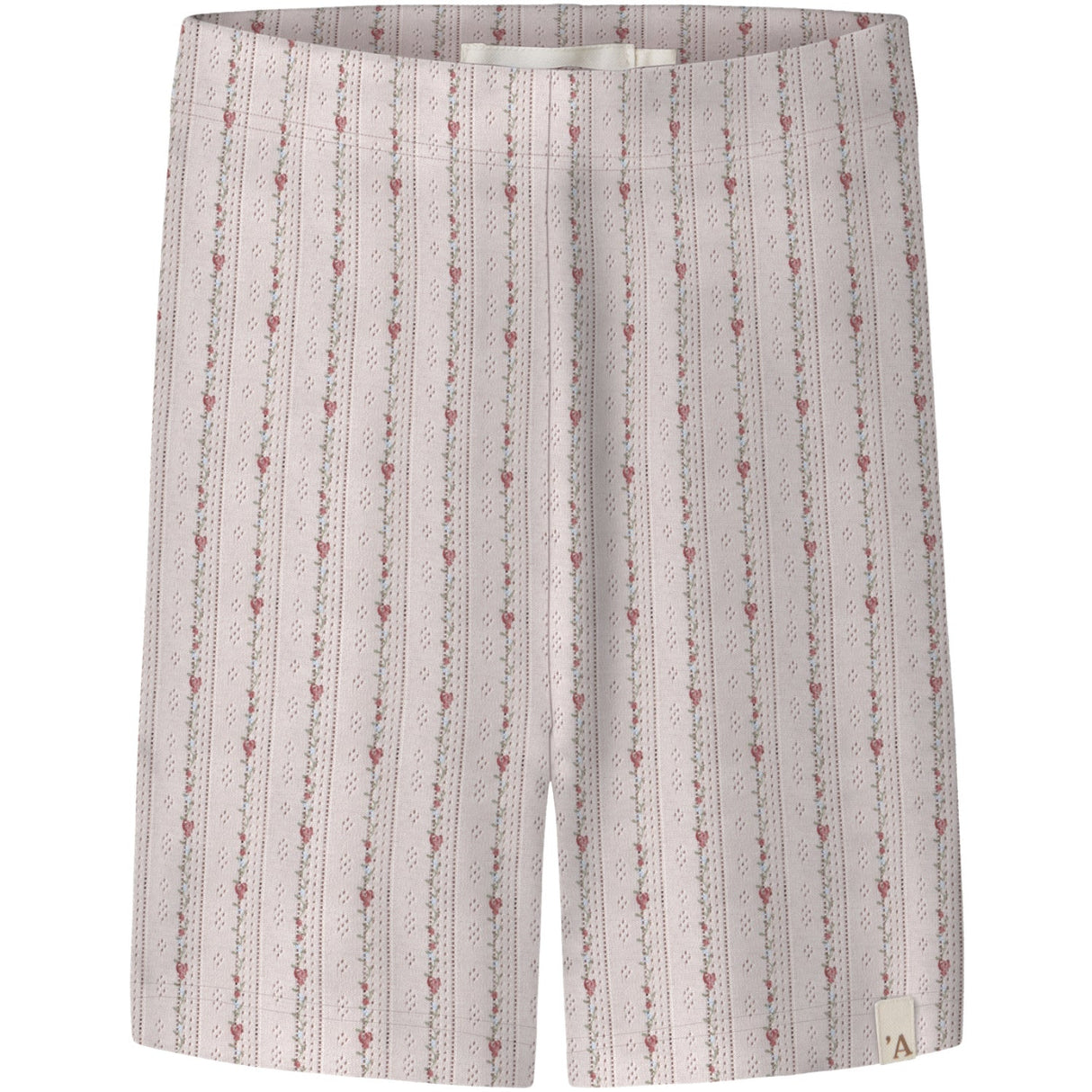 Lil'Atelier Morganite Flower Nmfrachello Duna Slim Biker Shorts Lil