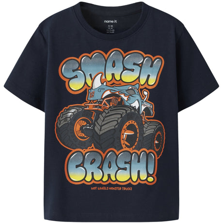 Name It Navy Blazer Nmmmore Hotwheels Ss Nreg Top Box Sky
