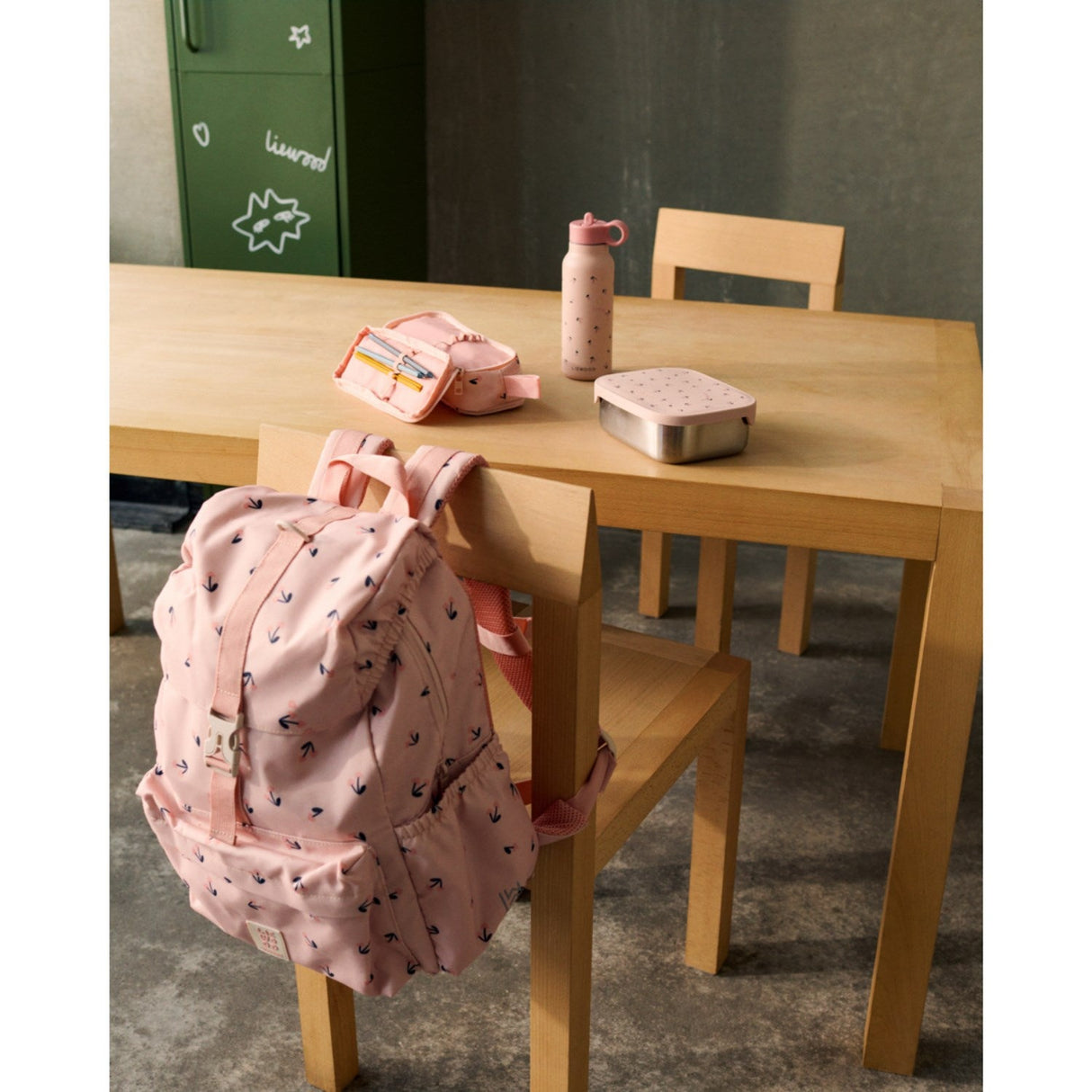 LIEWOOD Mini Cherry Heart / Rosey Arthur Printed Lunchbox