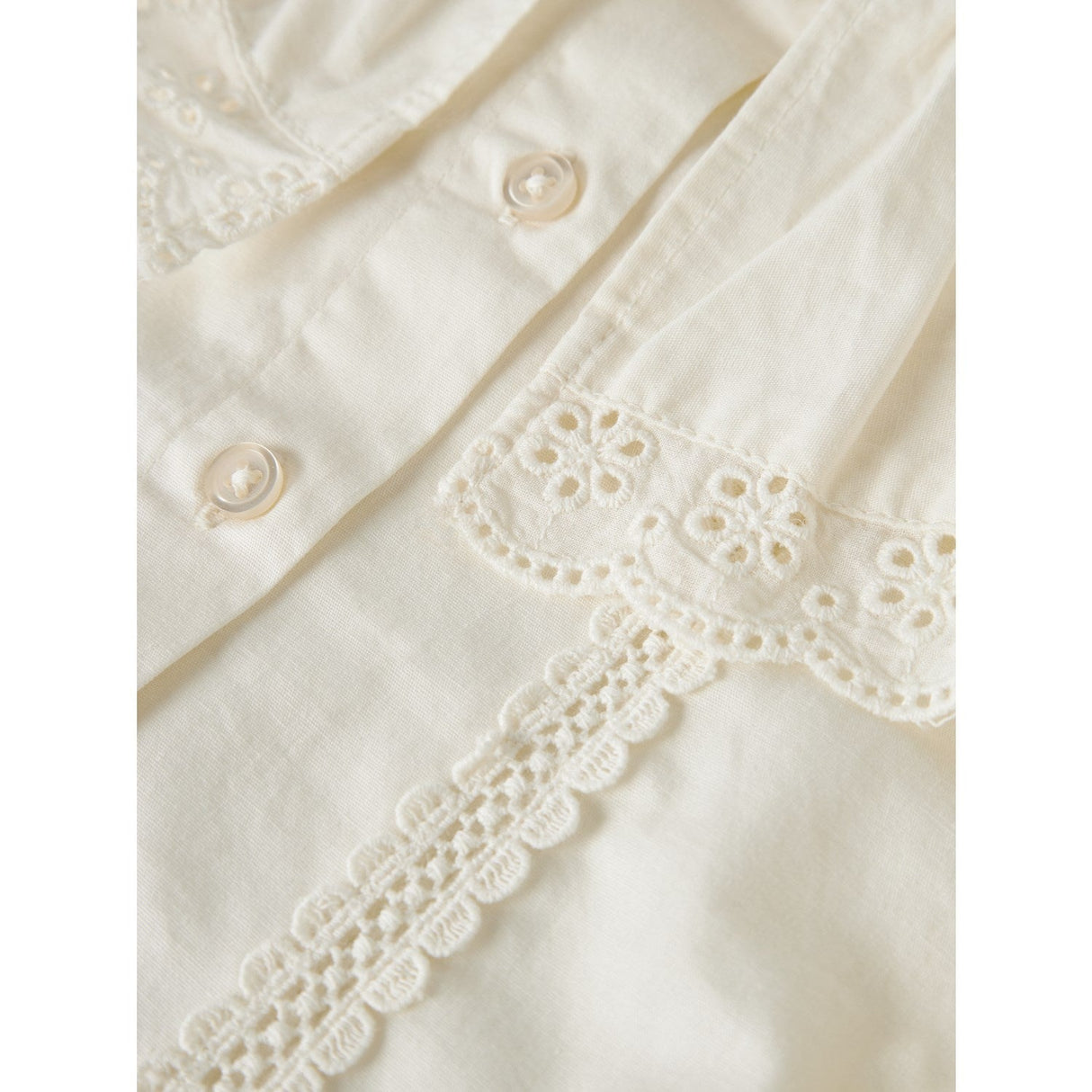 Name It Antique White Nmfkis Ls Skjorte