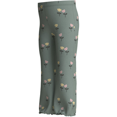 Name It Green Milieu Happy Flowers Nmfvemma Flare Bukser