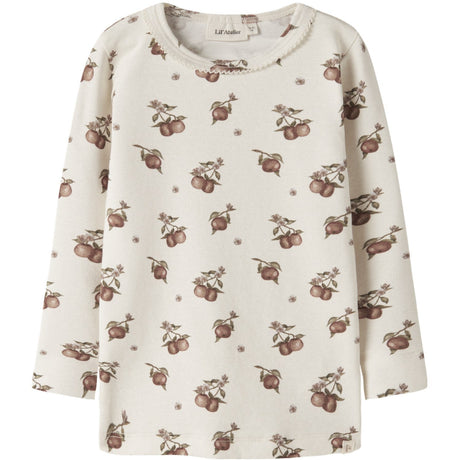 Lil'Atelier Turtledove Apples Nmfgayo Sig Ls Slim Top Lil