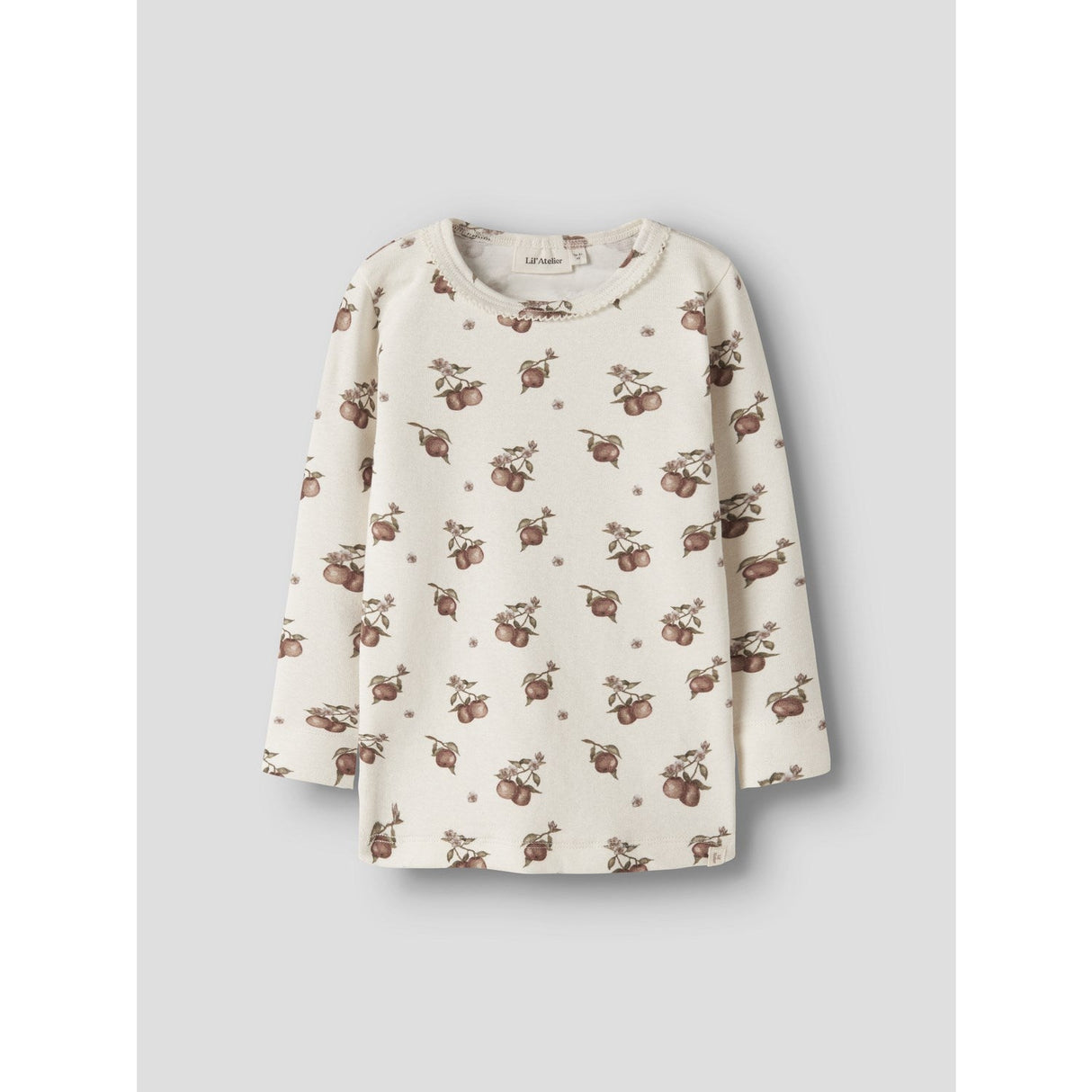 Lil'Atelier Turtledove Apples Nmfgayo Sig Ls Slim Top Lil