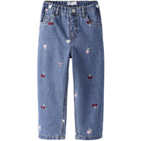 Name It Medium Blue Denim Emb Nmfbella Barrel Emb Jeans 4870-Ov L