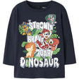 Name It Navy Blazer Nmmjik Paw Ls Nreg Top Box Noos Cplgm