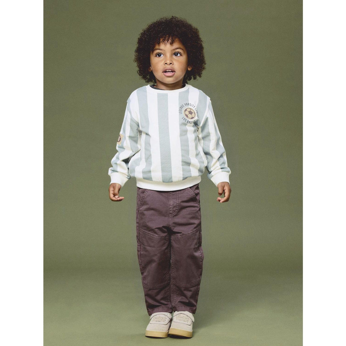 Name It Antique White Nmmlane Ls Nreg Sweat Bru