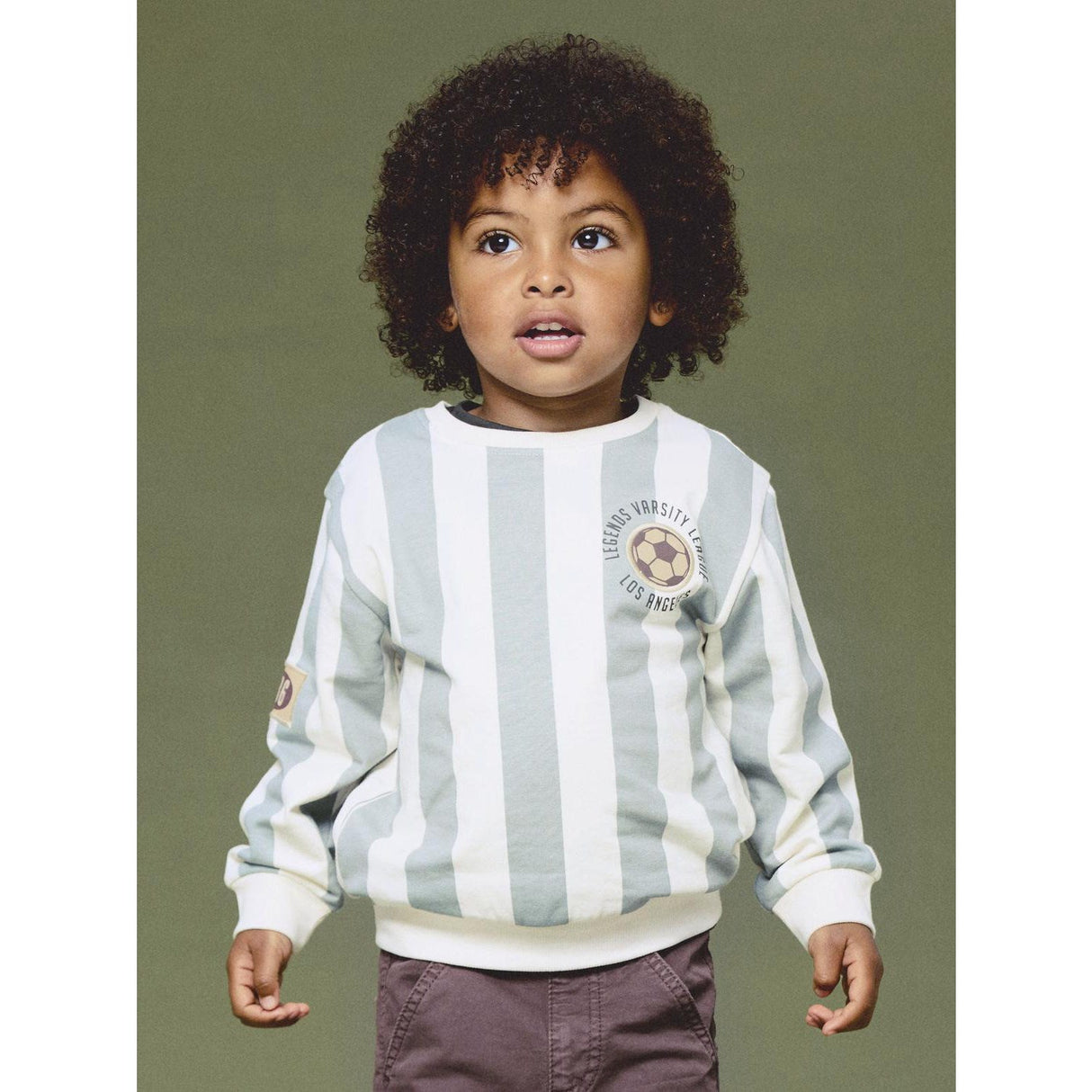 Name It Antique White Nmmlane Ls Nreg Sweat Bru
