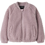 Name It Violet Ice Nmfmiffy Sherpa Jakke