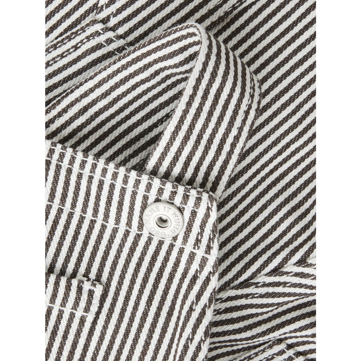 Name It White Delicioso Nbnnola Loose Stripe Overall 2299-Yf
