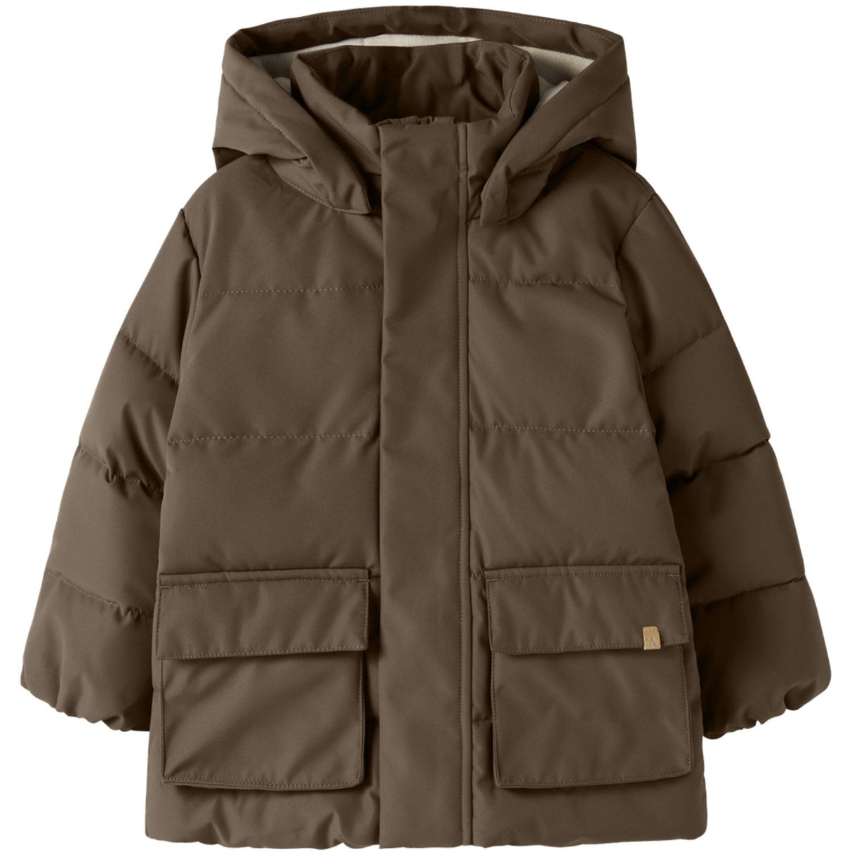 Lil'Atelier Dark Earth Nmmlamedow03 Puffer Jkt Fo Lil