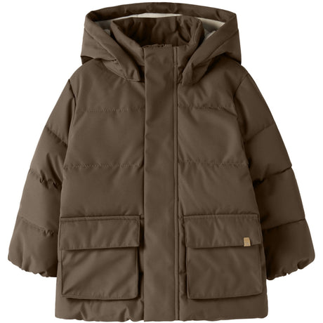 Lil'Atelier Dark Earth Nmmlamedow03 Puffer Jkt Fo Lil