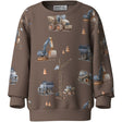Name It Brown Lentil Nmmnelson Ls Nreg Sweat Bru Box