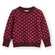 Fliink Burgundy / Red Bud Janie Cashmere Heart Pullover