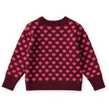 Fliink Burgundy / Red Bud Janie Cashmere Heart Pullover