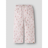 Lil'Atelier Hushed Violet Flower Emb Nmfnelly Cord Wide Bukser 1145-Hc Lil