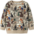 Name It Sesame Nmmoswaldy Ls Nreg Sweat Bru Box