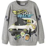 Name It Grey Melange Nmmsloan Hotwheels Nreg Sweat Bru Mat