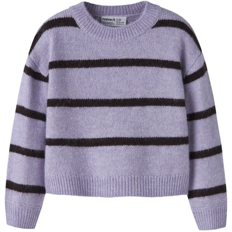 Name It Heirloom Lilac Chocolate Plum Nmfolenska Ls Strik
