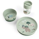DonebyDeer Green Tiny Trails Foodie Spisesæt Med Kop