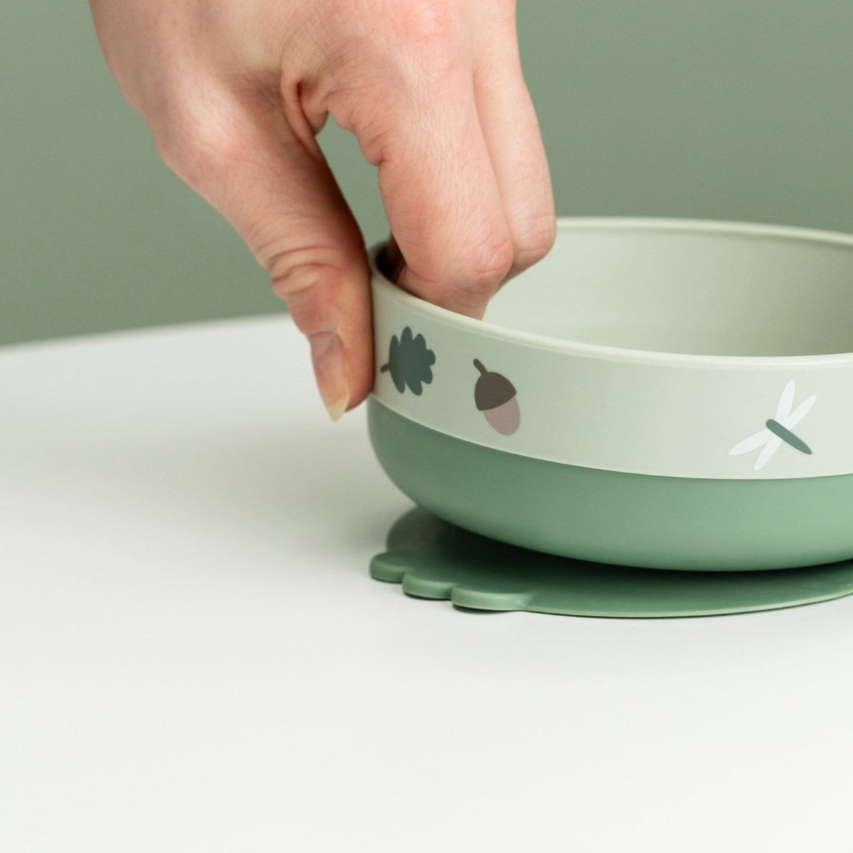 DonebyDeer Green Tiny Trails Foodie Spisesæt Med Kop